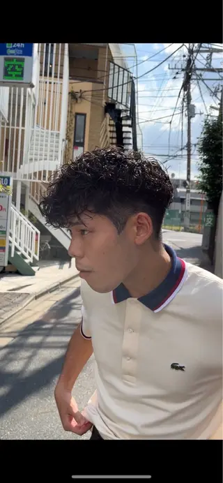 ショート パーマ メンズ gallica表参道 副店長/佐藤翼のヘアスタイル