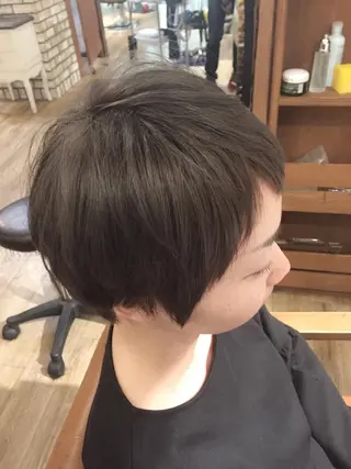 ショート SALOWIN(サロウィン)広島並木通り所属・田村和範/似合わせ カラー/縮毛矯正のヘアスタイル