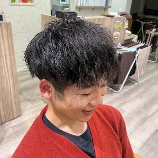 パーマ メンズ 安藤 琴菜のヘアスタイル