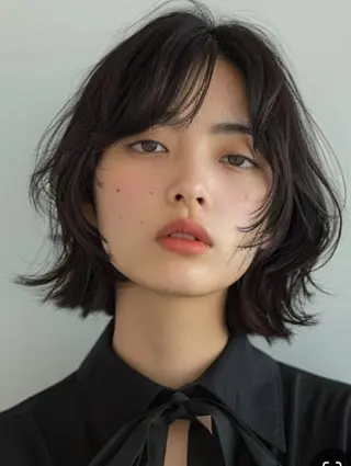 ミディアム 馬野郁土 Uhair 本山店のヘアスタイル