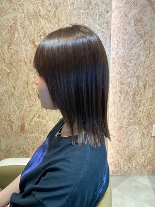 ミディアム 折本 沙織のヘアスタイル