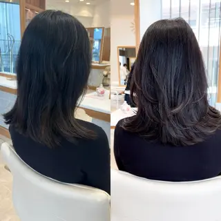 セミロング ミタニ/髪質改善 /レイヤーカットのヘアスタイル