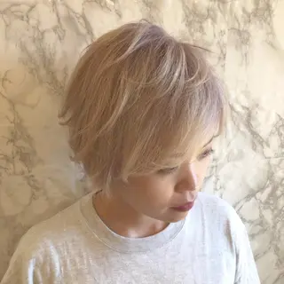 ショート カラー 🟦西荻窪メンズ特化 美容師🟦Yu-Jiのヘアスタイル