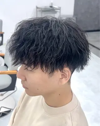 ショート カラー パーマ メンズ フウト/メンズカット /メンズパーマのヘアスタイル