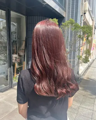 ロング カラー 白井 史菜のヘアスタイル
