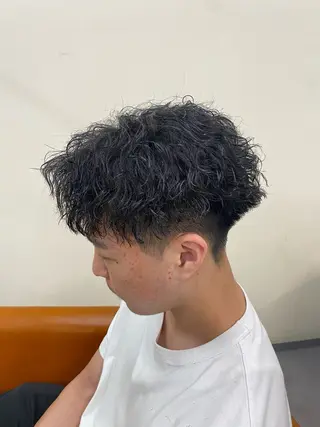 メンズ パーマ/京都駅 /メンズ/藤井 翔のヘアスタイル