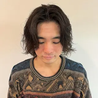 ショート カラー パーマ メンズ 0円カットモデル募集 /瀧澤 陽奈 ☾ᐝのヘアスタイル