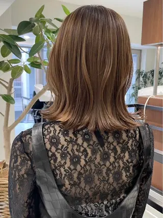 ミディアム カラー JILBLAN福岡 Senriのヘアスタイル