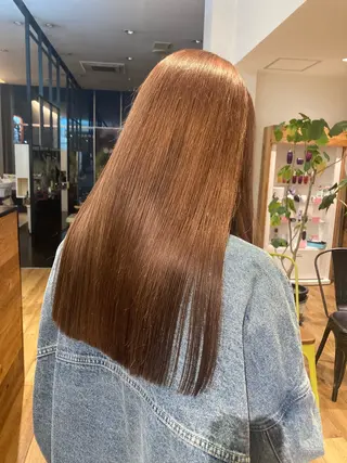 ロング カラー 津田 里菜のヘアスタイル