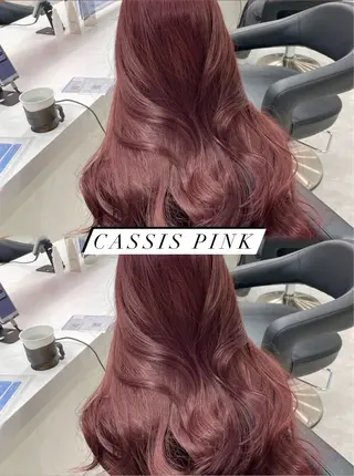 セミロング カラー ヘアアレンジ Ella所属・nana【艶髪】/ レイヤー/縮毛矯正のヘアスタイル