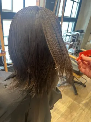 ミディアム カラー 屋形 咲也のヘアスタイル