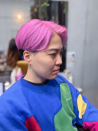 ショート カラー ルーツカラー/ デザインカラー/井川のヘアスタイル