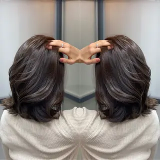 ミディアム カラー tocca 💜石田愛結💜のヘアスタイル