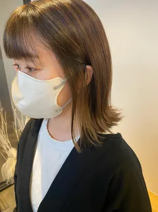 ミディアム カラー 🌼ハイライト透明感 🌼maiのヘアスタイル