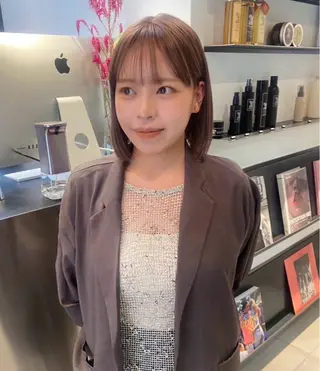 カラー rizu　/ ボブ /中明度カラー🥨のヘアスタイル