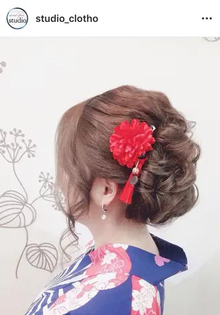 ヘアアレンジ 京都.祇園セットサロン:スタジオ ヒロ【Studio hiro】所属・ヒロ(hiro) •スタジオヒロのヘアスタイル