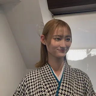 ショート ヘアアレンジ hair salon mtm所属・🕊mtm🫧梅田/ 定額制/透明感/艶髪のヘアスタイル