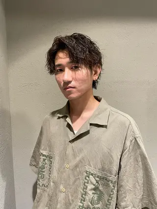 ミディアム パーマ メンズ メンズ/特殊ヘア パーマ🕷️小夏貴也のヘアスタイル