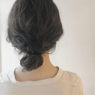 ミディアム ヘアアレンジ yuki hair所属・yuki watanabeのヘアスタイル