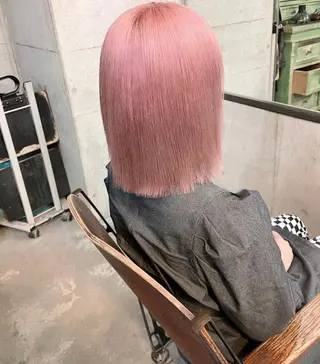 ミディアム カラー ヘアアレンジ 心斎橋美容室 Junのヘアスタイル