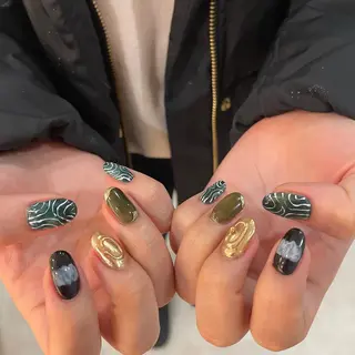 ネイル ゆびノさき茨木店 ニュアンス/アートのネイルデザイン