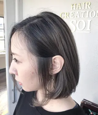 ミディアム 大嶋 宏隆のヘアスタイル