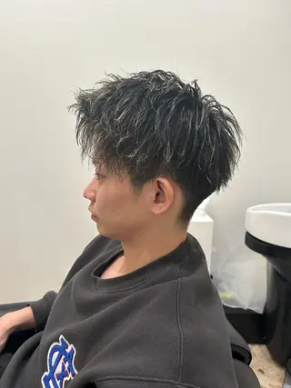 ショート カラー パーマ メンズ KING of hair byNOISM所属・京都メンズ特化✨ No. 1/ユウキのヘアスタイル