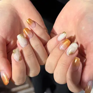 ミディアム 小川 柚香のネイルデザイン