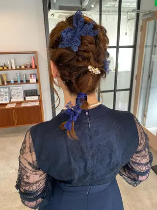 セミロング ヘアアレンジ Hayashi Shioriのヘアスタイル