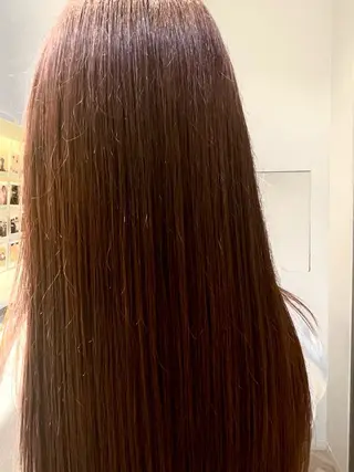 ロング カラー 🎈ブリーチなし暖色 カラー/レッド/ゆいのヘアスタイル