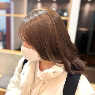 ミディアム カラー 透明感カラー/レイ ヤー/Nana🌈のヘアスタイル