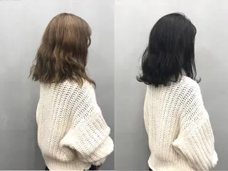 ミディアム カラー ボブ/ショート/ 白髪染め/メンズ葛西のヘアスタイル