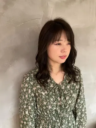 セミロング カラー 24時まで営業🌛 パーマ✨TOROROのヘアスタイル