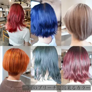 カラー ハイトーン/レイヤー /ケアブリーチ石川治のヘアスタイル