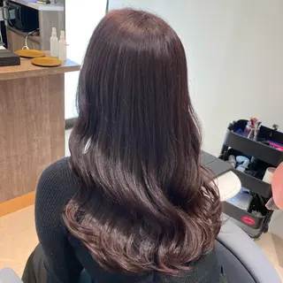 ロング カラー ピンクカラー🎀 米津 美佑のヘアスタイル