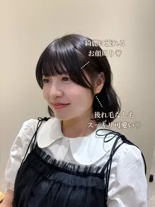 ショート 透明感カラー/顔周り カット🎀ヒラバルのヘアスタイル