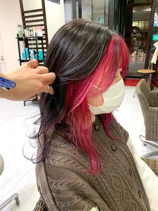 セミロング 神 .のヘアスタイル