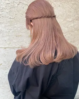 ミディアム カラー ヘアアレンジ kaho🐏🦩 テストモデル募集中のヘアスタイル