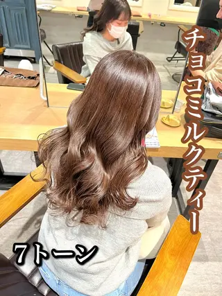 ロング カラー 艶髪カラー 渡辺岳也のヘアスタイル