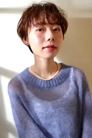 ショート パーマ さかい なつみのヘアスタイル
