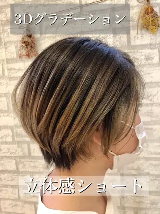 ショート カラー Laf.【ラフ］北坂戸駅前所属・🌈New Open Laf.🌈奥居伸輔のヘアスタイル