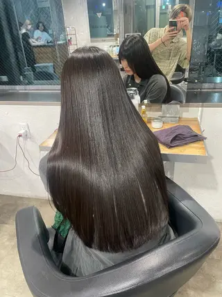 ロング カラー *モデル募集🤍横浜 透明感カラー🫧のヘアスタイル