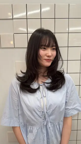 セミロング カラー QUARTE所属・りん 🍀8月の モデル様募集中です◎のヘアスタイル