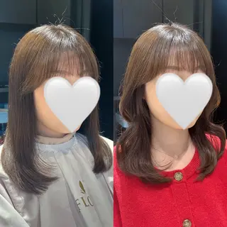 セミロング カラー 髙木美緒🌿 レイヤー/アレンジのヘアスタイル