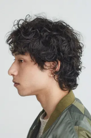 パーマ メンズ カットモデル/表参道 シオンのヘアスタイル