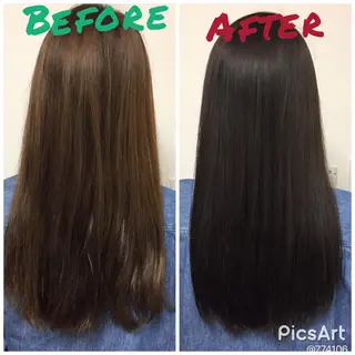 セミロング カラー 岩崎 裕司のヘアスタイル