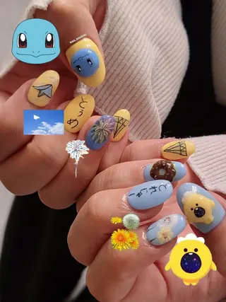 ネイル 3dパーツ/流行り 👧shushu❤️のネイルデザイン