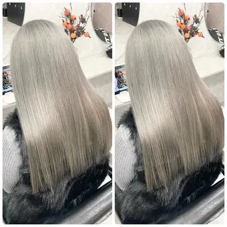 セミロング 🦋ハイトーン🦋 石山 希理🦋のヘアスタイル