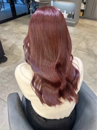 セミロング ブリーチ、髪質改善 Noe心斎橋店のヘアスタイル