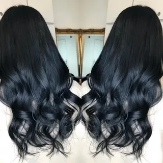 セミロング カラー 韓国🇰🇷 ✂︎hair 内田愛のヘアスタイル